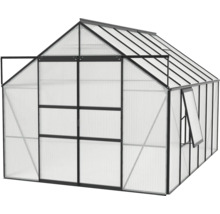 Gewächshaus Vitavia Meridian 2 9900 Hohlkammerplatten 6 mm 257x383 cm schwarz