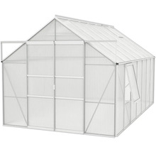 Gewächshaus Vitavia Meridian 2 11500 Hohlkammerplatten 6 mm 257x445 cm Aluminium