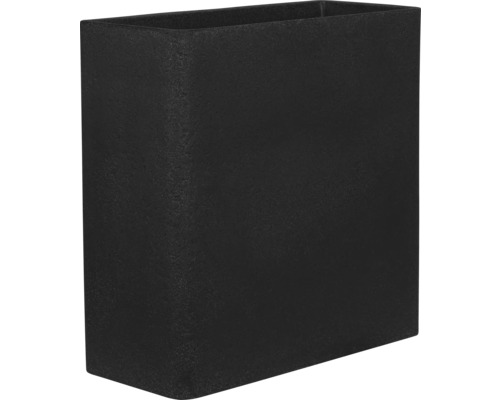 Raumteiler cube geli Kunststoff 60 x 26 x 60 cm anthrazit Rechteckiger Pflanzkübel aus Stein