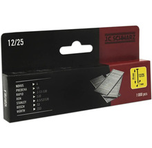 Agrafes J.C. Schwarz 12/25, paquet de 1000 pièces