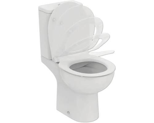 WC sur pied avec couvercle de toilette ouvert pour la boutique en ligne Hornbach.