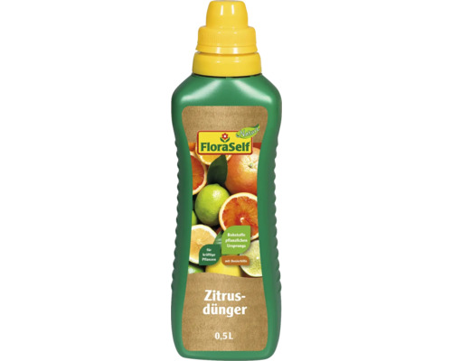 Engrais pour agrumes FloraSelf, bouteille de 0,5 litre Engrais pour agrumes FloraSelf, bouteille de 0,5 litre