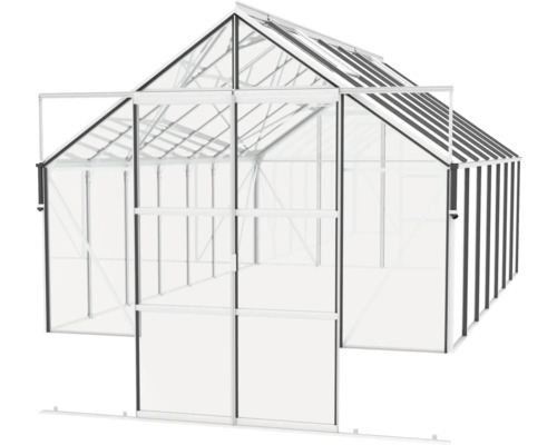 Serre avec parois et toit transparents