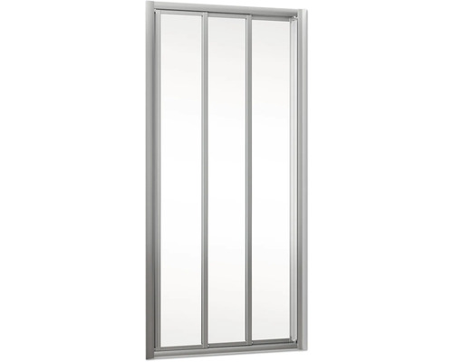 Duschabtrennung mit drei Elementen und Rahmen