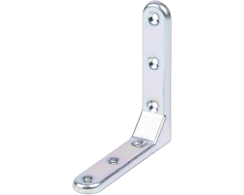 Zierwinkel geprägt 103x103x21 mm galv. verzinkt, dickschichtpassiviert 1 Stück Winkelverbinder aus Metall mit Montagelöchern