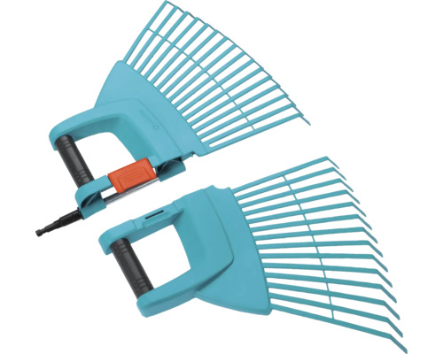 Deux ramasse-feuilles réglables en plastique pour le jardin