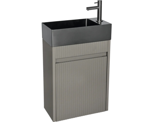 Vasque avec meuble sous-vasque et robinet