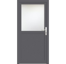 Porte d'entrée secondaire plastique ProM02 98x200 cm blanc/titane tirant droit RC2-thumb-0