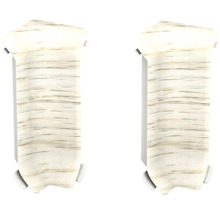 Deux rouleaux de papier ingrain imitation bouleau