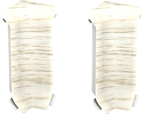 Deux rouleaux de papier ingrain imitation bouleau