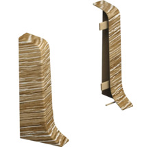 Sockelleiste mit Holzdekor und Zubehör