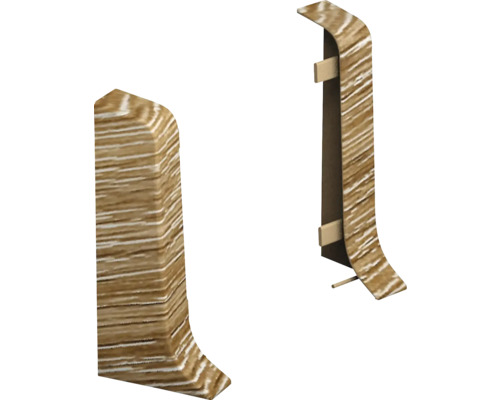 Sockelleiste mit Holzdekor und Zubehör