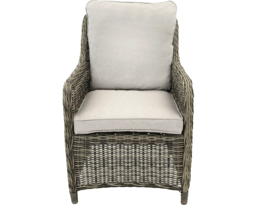 Fauteuil dining bellavista Ria lot de 2 Fauteuil tressé avec accoudoirs et coussins