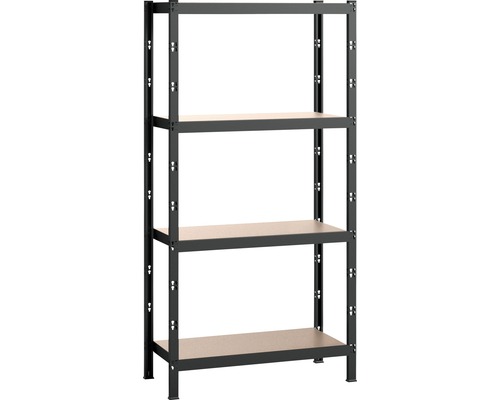 Étagère de base Schulte Regalwelt anthracite 1930,0 x 1280,0 x 600,0 mm 4 tablettes capacité de charge 800,0 kg