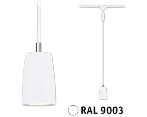 Suspension Paulmann URail à intensité lumineuse variable Cover blanc signalisation Suspension blanche