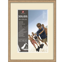 Cadre photo en bois avec passe-partout, format d''image 18 x 24 cm