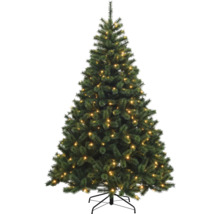 Arbre de Noël artificiel avec éclairage sur un support