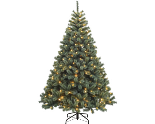 Sapin de Noël artificiel Lafiora Chamonix bleu 215 cm LED