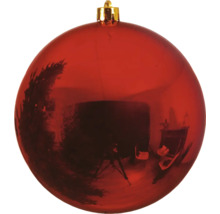 Boule de Noël rouge avec suspension