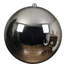 Silberfarbene Weihnachtskugel