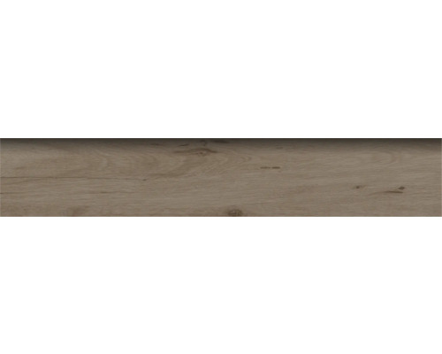 Plinthe de carrelage MIRAVA OSLO walnut dark 8 x 60 cm Texture de plancher en bois