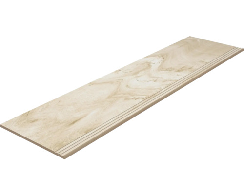 Keramik Treppenfliese mit gerillter Kante