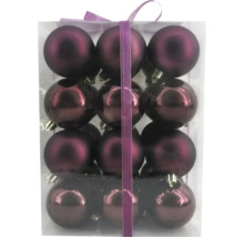 Karton mit zwölf Christbaumkugeln