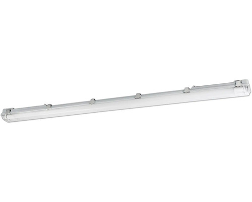 Réglette LED étanche IP65 tubes G13/T8 2X15W 5000 lm 4000 K Basic Plus gris/transparent 126 cm