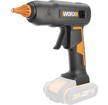 Akku-Heissklebepistole mit orangefarbener Düse von Worx