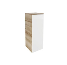 Armoire haute avec décor bois et porte