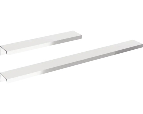 Deux goulottes de câbles blanches