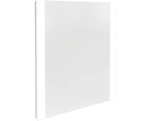 Miroir de salle de bains à LED FACKELMANN MIRRORS 60 x 68 cm couleur alu 84573 Armoire murale blanche