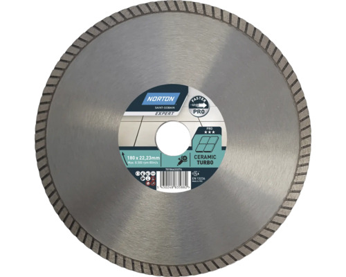 Disque diamant Norton Pro Ceramic XT Ø 180 mmx22,23 mm