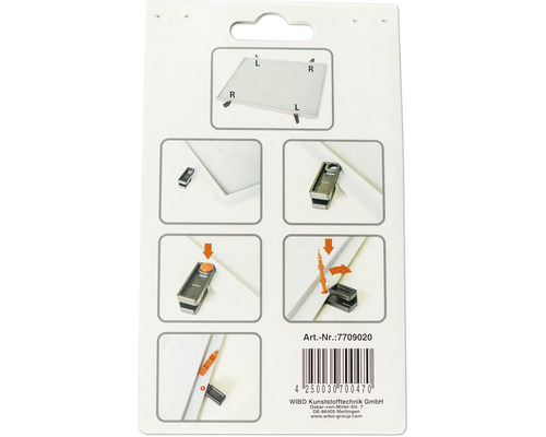 Instructions de montage pour connecteurs d''angle