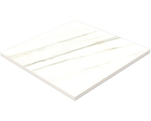 Carreau de sol blanc aspect marbre