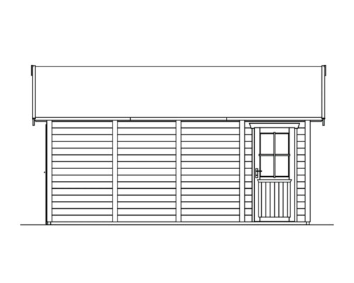 Image d''un abri de jardin avec porte