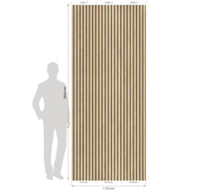 Kunststoffpaneel Linio 3D Bamboo 2600 x 375 x 8 mm
