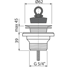 Universalventil 1 ¼" verchromt