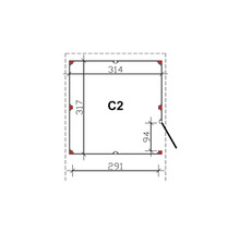 Plan C2 avec indications de dimensions