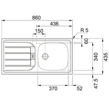 Held Möbel Küchenzeile ohne Geräte Mailand 370 cm grau hochglanz zerlegt 589.1.6211