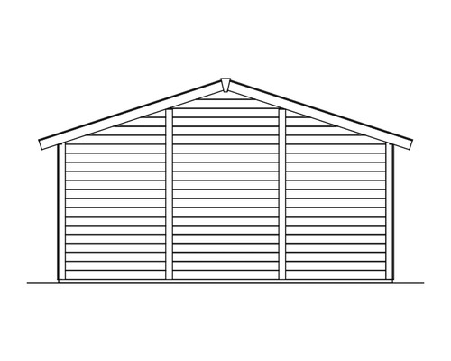 Illustration vun engem Gaarthaus mat Suedeldach