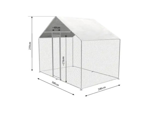 Poulailler aux dimensions 300 cm x 200 cm x 250 cm
