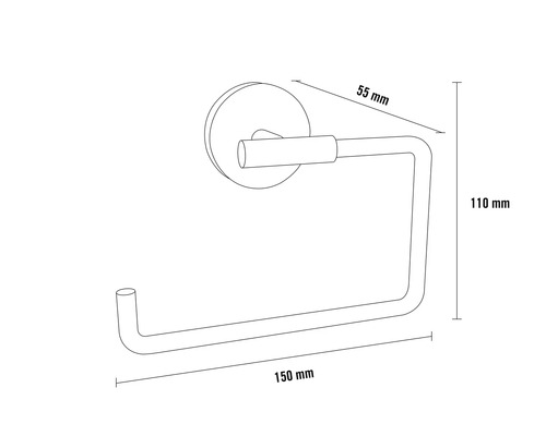 Dimensions d''un porte-papier toilette