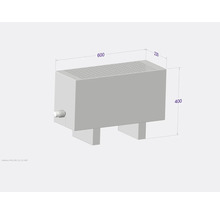 Licon Heat Standkonvektor KORALINE Basic LKB H 400 x L 600 x T 230 mm weiß
