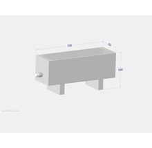 Licon Heat Standkonvektor KORALINE Basic LKB H 330 x L 700 x T 230 mm weiß