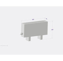 Licon Heat Standkonvektor KORALINE Basic LKB H 400 x L 700 x T 130 mm weiß
