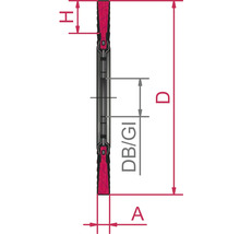 Zopf-Rundbürsten Lessmann Ø 125 x 6 mm, 40 Z Stahldraht STH glatt 0,50 mm, Bohrung 22,2 mm