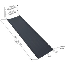 PRECIT Trapezplatte für Dach W33LR Anthrazitgrau RAL 7016 80mµ Shimoco Beschichtung Fix-Breite 548 mm x Stärke 0,5 mm (Meterware ab 150 bis max. 900 cm)