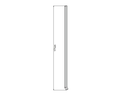 Image d''une barre profilée d''une longueur de 171 cm.