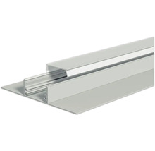 PROTEKTOR LUMINO LED Flächenprofil Auminium inkl. Kunststoffabdeckung opal für LED Strips 2000 mm x 14 mm